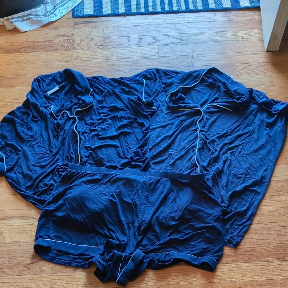 3 Pc Nordstrom Navy Pajama Set